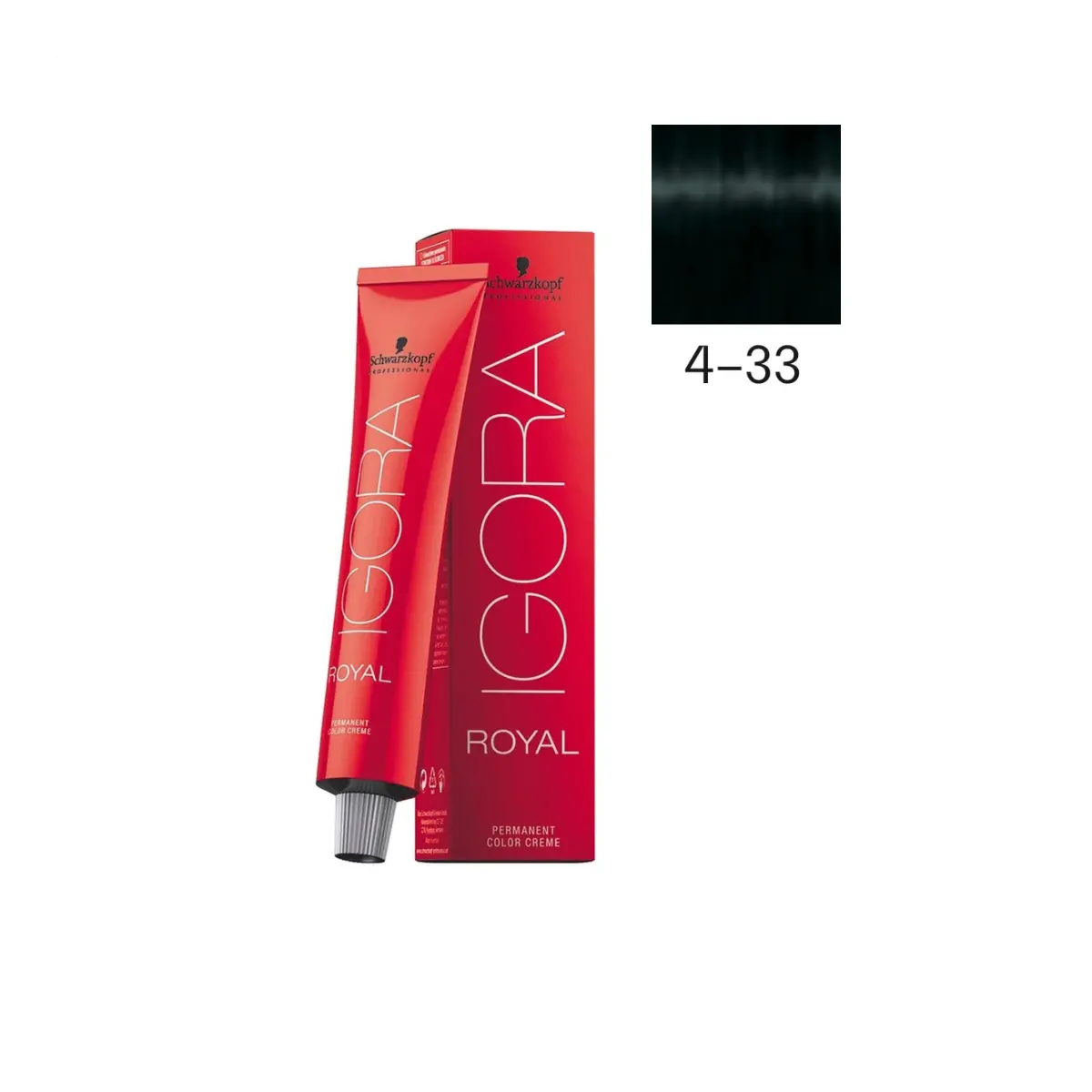 Schwarzkopf Professional 4-33 Средний коричневый матовый экстра краска для волос Igora Royal, 60 мл