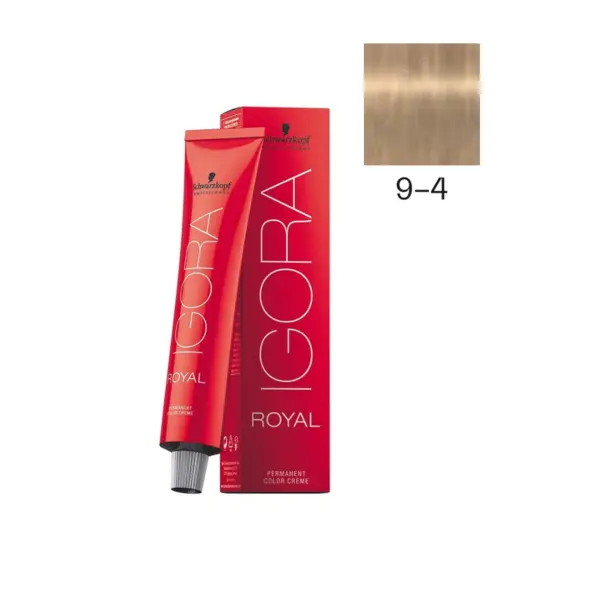 Schwarzkopf Professional 9-4 Блондин бежевый, краска для волос Igora Royal, 60 мл