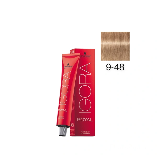 Schwarzkopf Professional 9-48 Блондин бежевый красный, краска для волос Igora Royal, 60 мл
