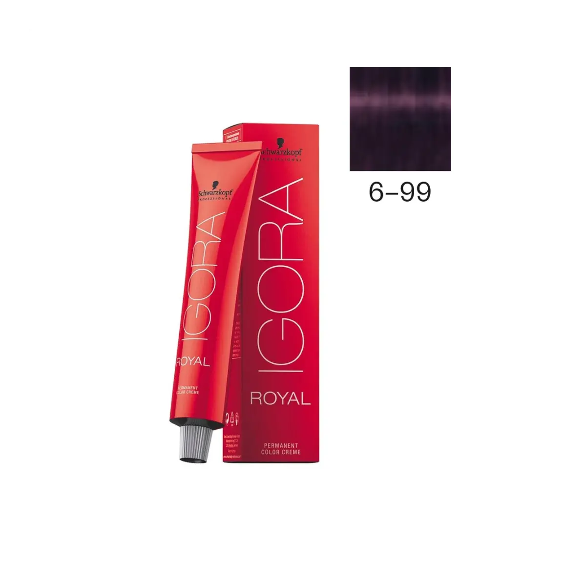 Schwarzkopf Professional 6-99 Темный русый фиолетовый экстра, краска для волос Igora Royal, 60 мл