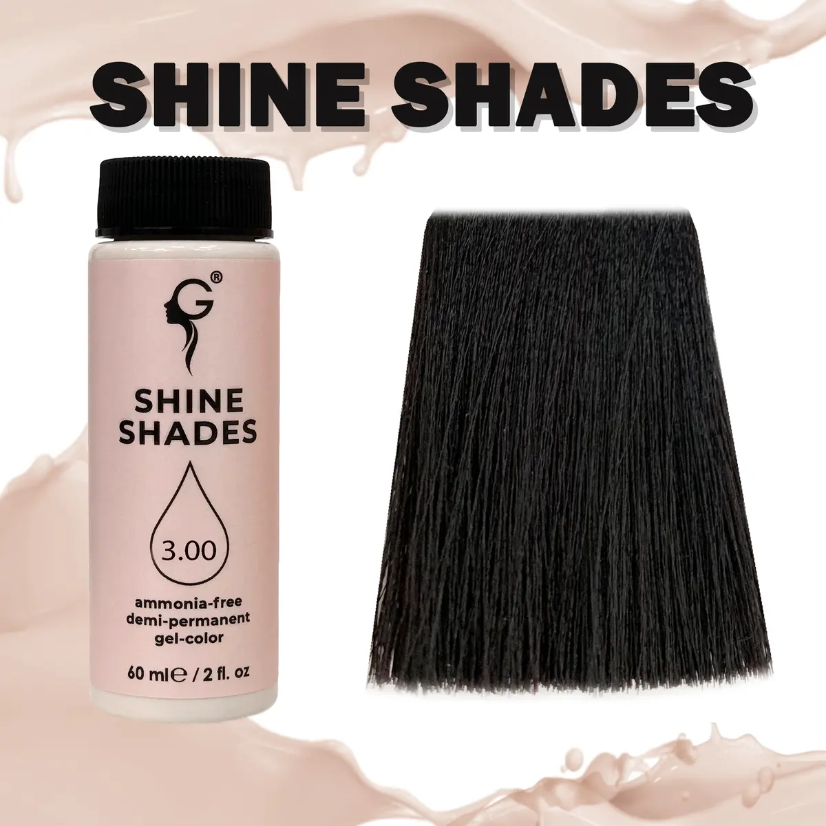Купить 3.00 полуперманентный гель-краситель Shine Shades для седины, 60 мл Gera Professional 3.00 полуперманентный гель-краситель Shine Shades для седины, 60 мл