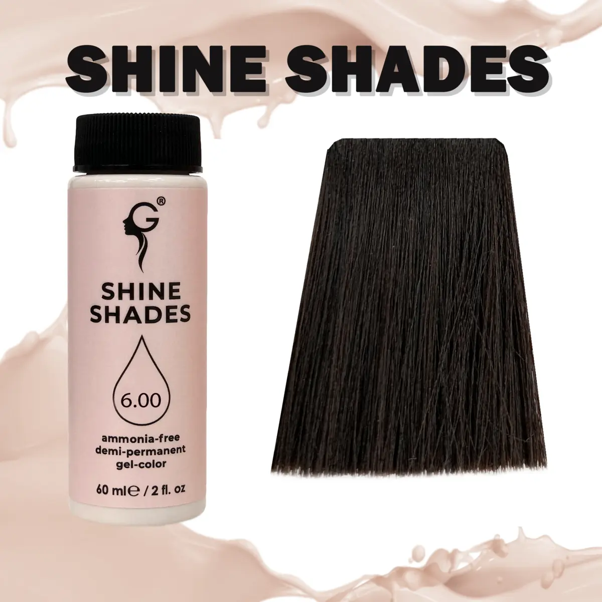 Gera Professional 6.00 полуперманентный гель-краситель Shine Shades для седины, 60 мл
