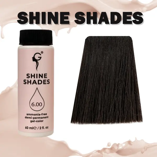 Gera Professional 6.00 полуперманентный гель-краситель Shine Shades для седины, 60 мл