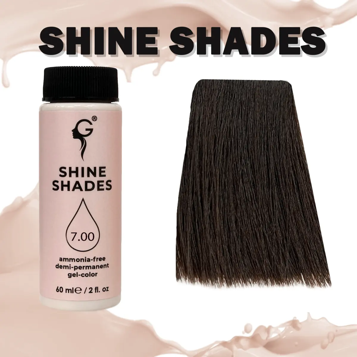 Gera Professional 7.00 полуперманентный гель-краситель Shine Shades для седины, 60 мл