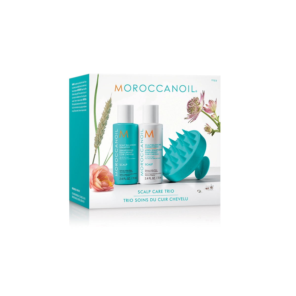 Купить Набор SCALP DISCOVERY KIT (баланс.шампунь+кондиционер 70мл + массаж. щетка) Moroccanoil Набор SCALP DISCOVERY KIT (баланс.шампунь+кондиционер 70мл + массаж. щетка)