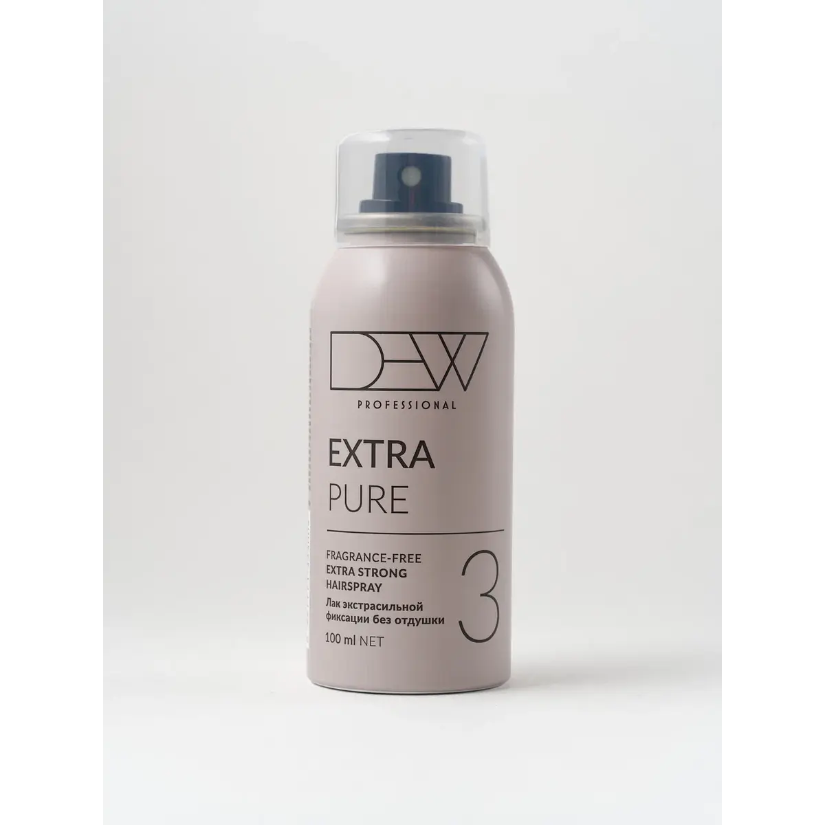 Dew Professional Лак экстрасильный без отдушки PURE, 100 мл