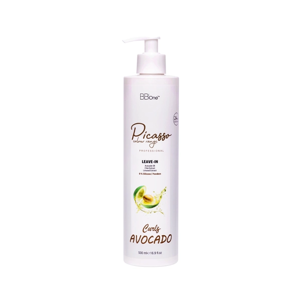Купить Лив-ин-крем для кудрявых волос Picasso Leave-in Avocado Curls, 500 мл PICASSO Лив-ин-крем для кудрявых волос Picasso Leave-in Avocado Curls, 500 мл