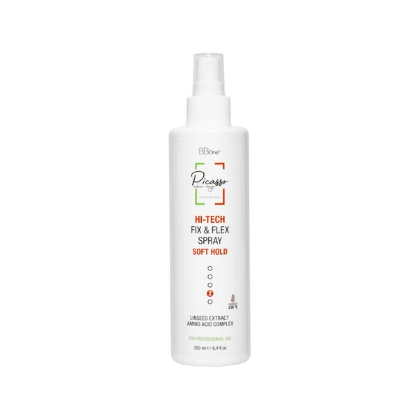 PICASSO Спрей для укладки волос Picasso Hi–Tech Fix&Flex Spray Soft Hold, 250 мл