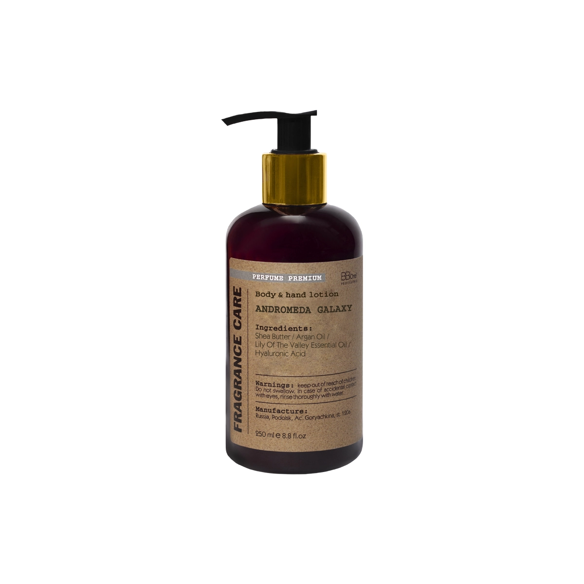 BB One Парфюмированный лосьон Fragrance care Body&Hand Lotion АНДРОМЕДА/Andromeda Galaxy, 250 мл