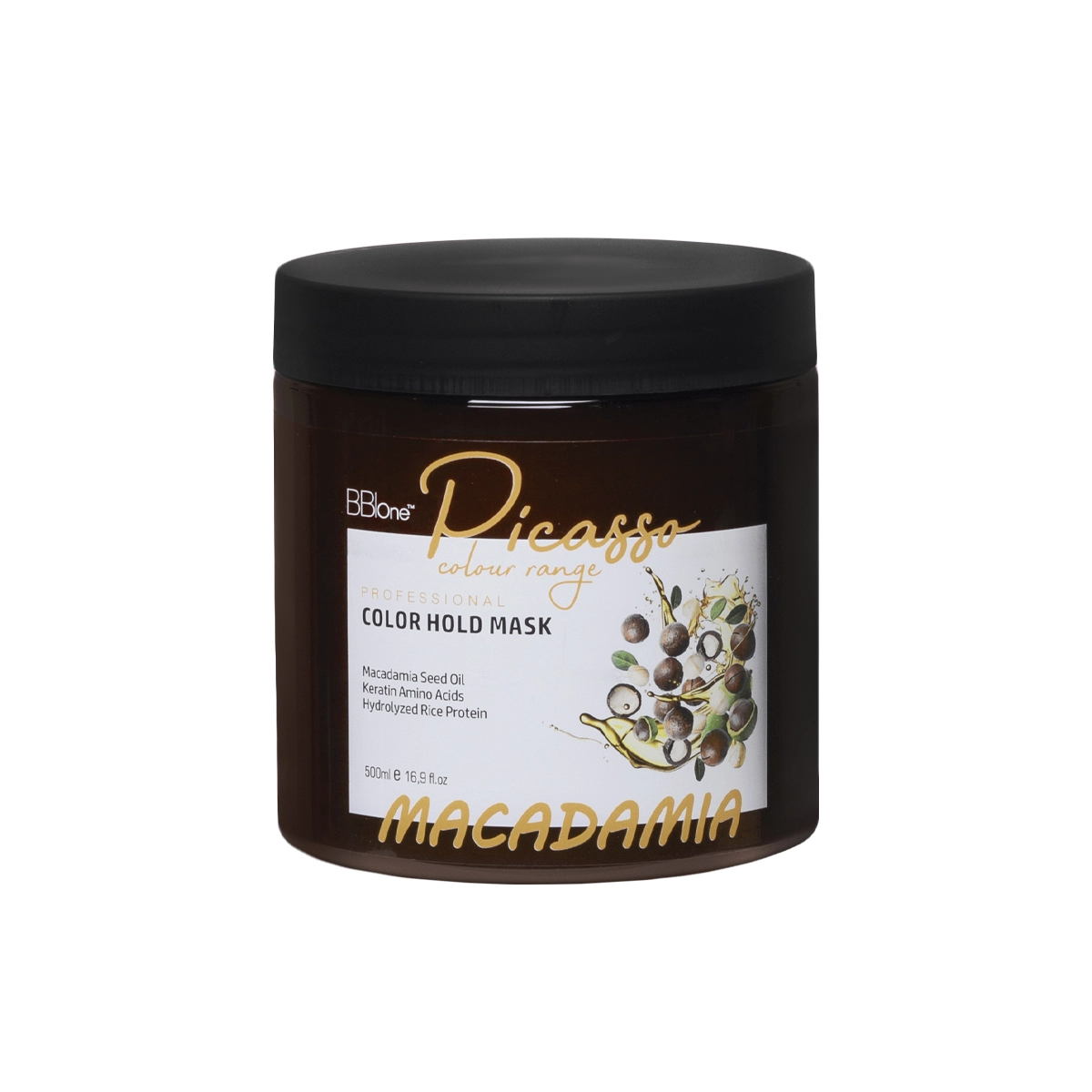 PICASSO Маска Macadamia для сохранения цвета волос Color Hold, 500 мл