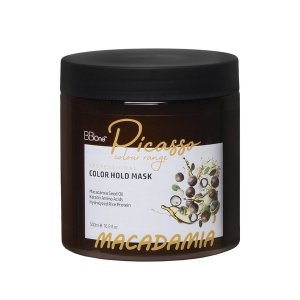PICASSO Маска Macadamia для сохранения цвета волос Color Hold, 500 мл