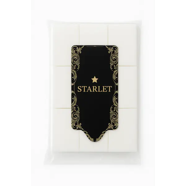 STARLET Салфетки безворсовые БЕЛЫЕ STARLET Китай, 1000 шт