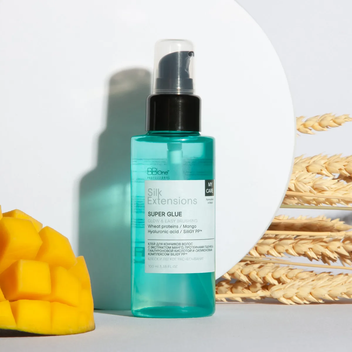 BB One Клей для кончиков волос My Care Silk Extensions Super Glue Glow&Easy Brushing, 100 мл