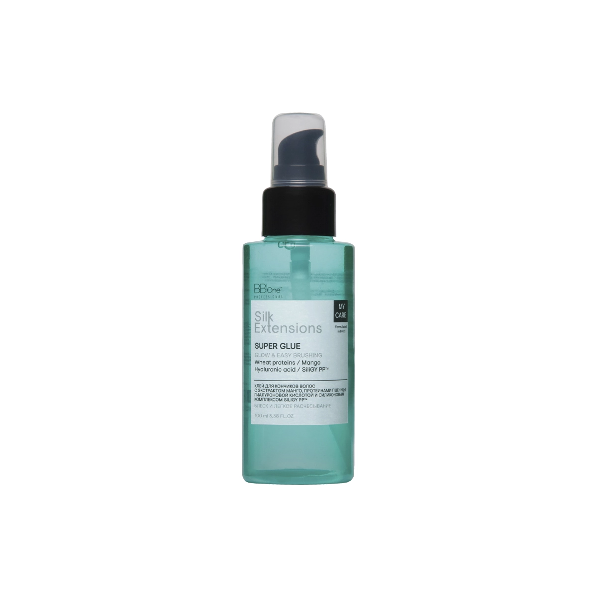 BB One Клей для кончиков волос My Care Silk Extensions Super Glue Glow&Easy Brushing, 100 мл