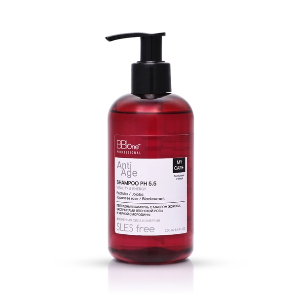 BB One Шампунь My Care Anti-Age Shampoo Vitality & Energy, 250 мл