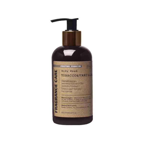 BB One Парфюмированный гель для душа Body Wash Fragrance Tobacco&Vanilla, 250 мл