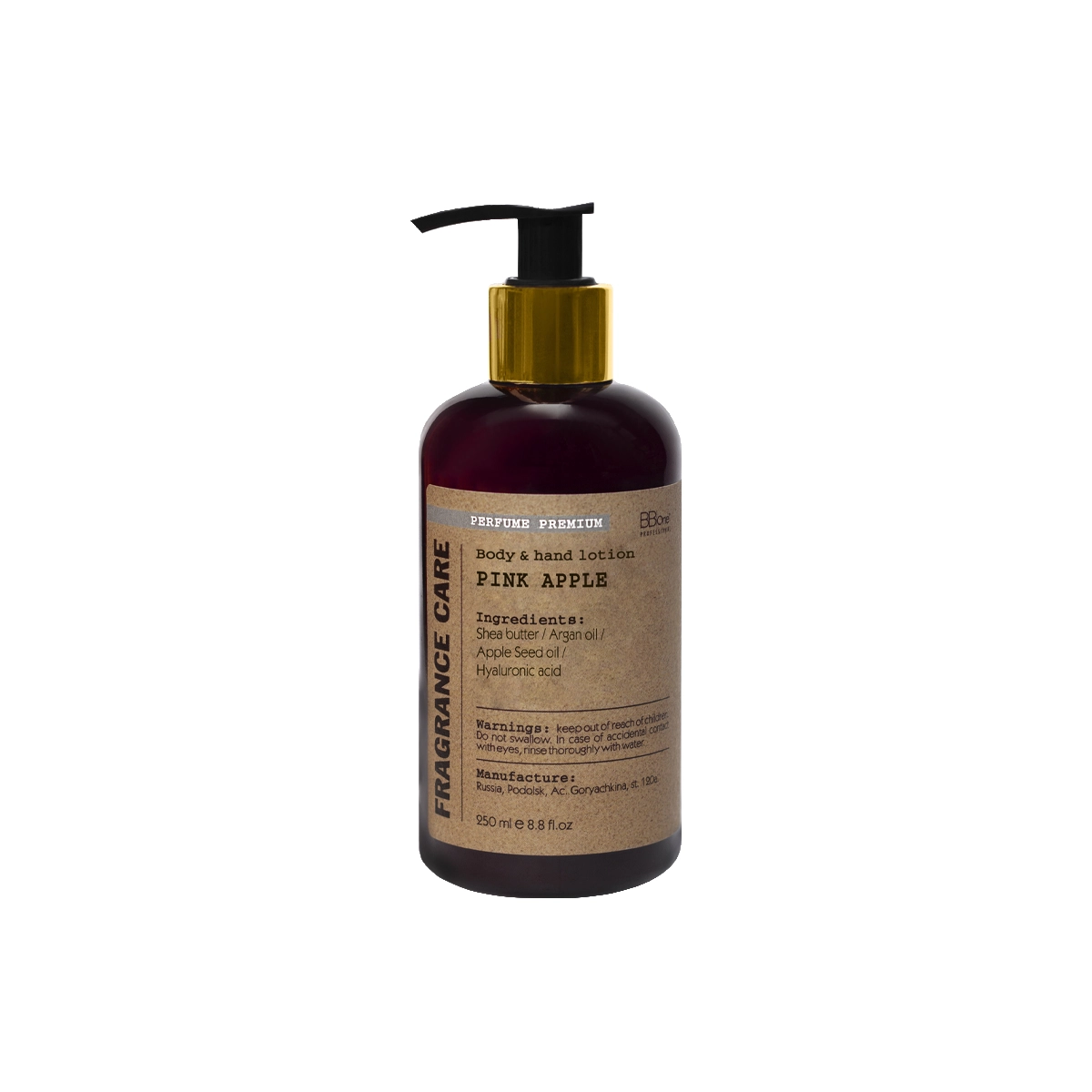 BB One Парфюмированный лосьон Fragrance care Body&Hand lotion Розовое яблоко/Pink Apple, 250 мл
