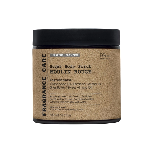 BB One Парфюмированный скраб для тела Fragrance Care Sugar Body Scrub MOULIN ROUGE, 500 мл