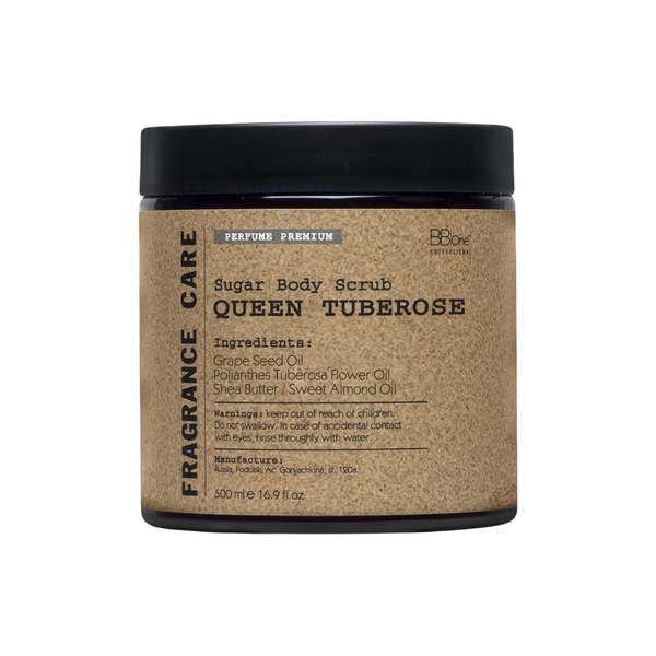 BB One Парфюмированный скраб для тела Fragrance Care Sugar Body Scrub QUEEN TUBEROSE, 500 мл