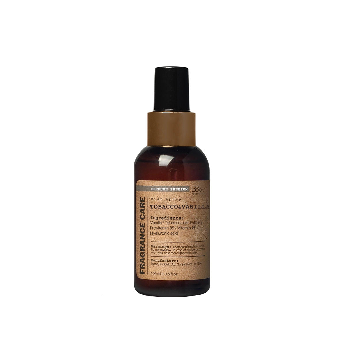 BB One Парфюмированный спрей-мист для волос Fragrance Care Mist Spray Tobacco Vanilla, 100 мл
