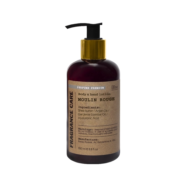 BB One Парфюмированный лосьон Fragrance care Body&Hand Lotion Кабаре “РУЖ”/ Moulin Rouge, 250 мл