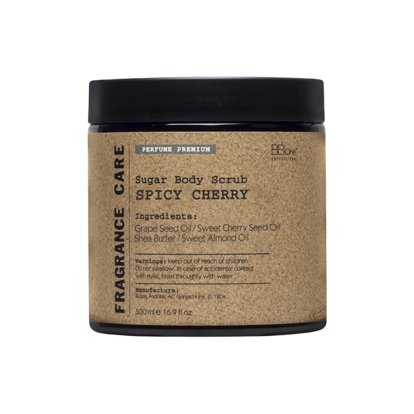 BB One Парфюмированный скраб для тела FRAGRANCE CARE Sugar Body Scrub SPICY CHERRY, 500 мл