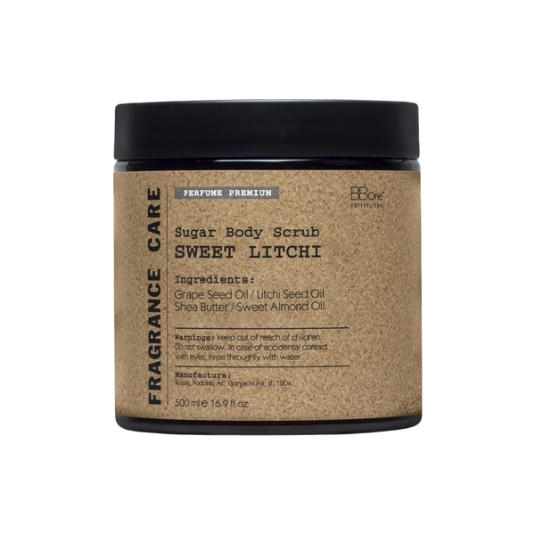 BB One Парфюмированный скраб для тела FRAGRANCE CARE Sugar Body Scrub SWEET LITCHI, 500 мл