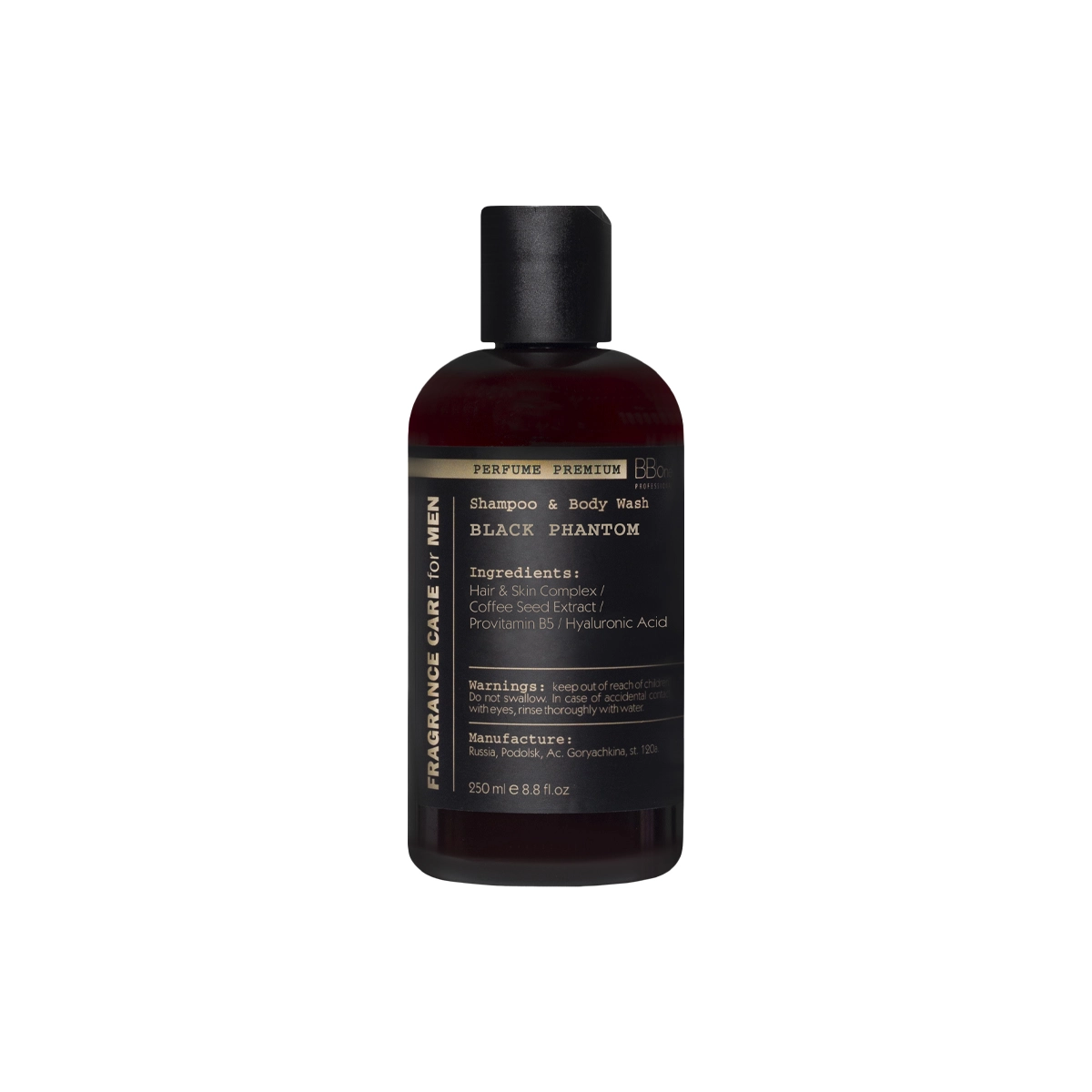 Купить Парфюмированный шампунь-гель для душа Fragrance Care for MEN Wash Black Phantom 250 мл BB One Парфюмированный шампунь-гель для душа Fragrance Care for MEN Wash Black Phantom 250 мл