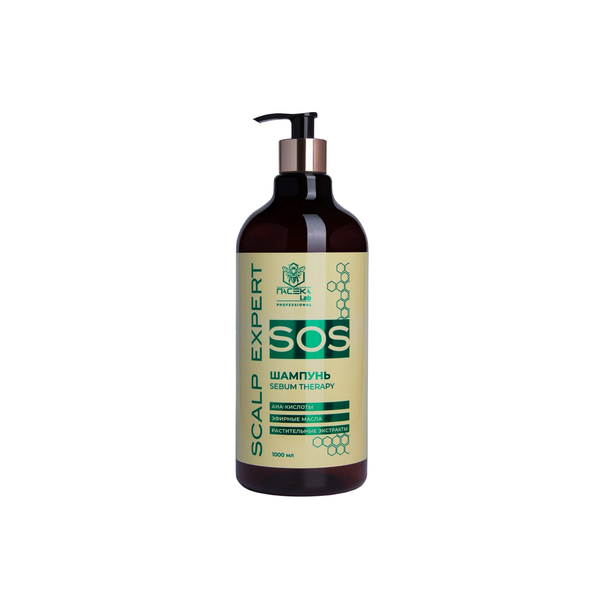 ПАСЕКА LAB Шампунь SOS SCALP EXPERT, 1000 мл