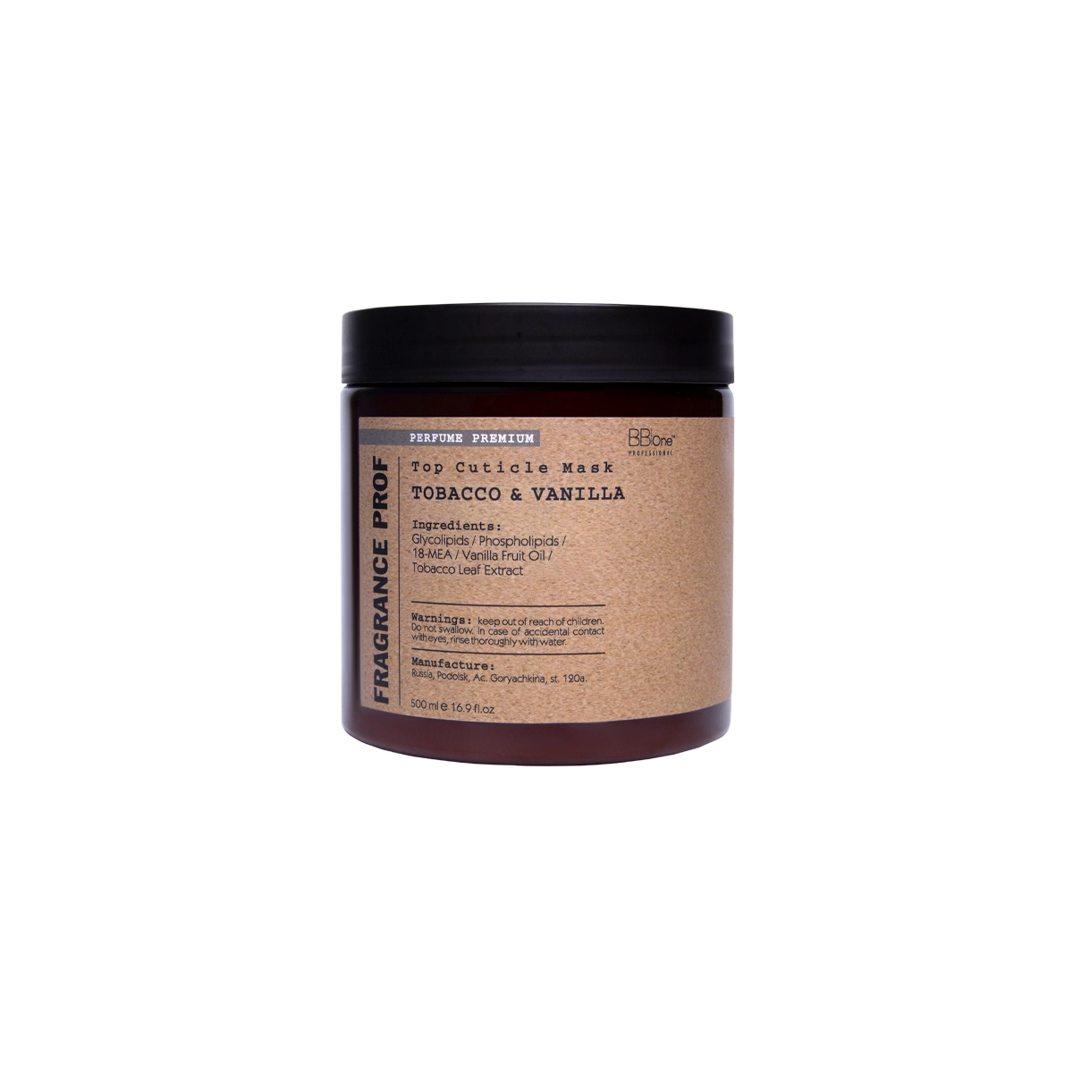 Купить Парфюмированная липидная маска Top Cuticle Mask TOBACCO & VANILLA, 500 мл BB One Парфюмированная липидная маска Top Cuticle Mask TOBACCO & VANILLA, 500 мл