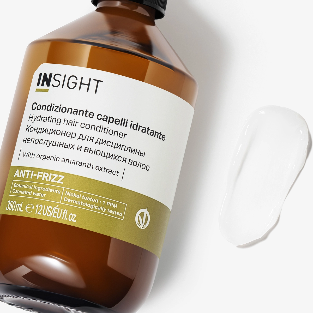 Insight Professional Кондиционер разглаживающий для дисциплины непослушных и вьющихся волос Anti-Frizz (стекло), 350 мл