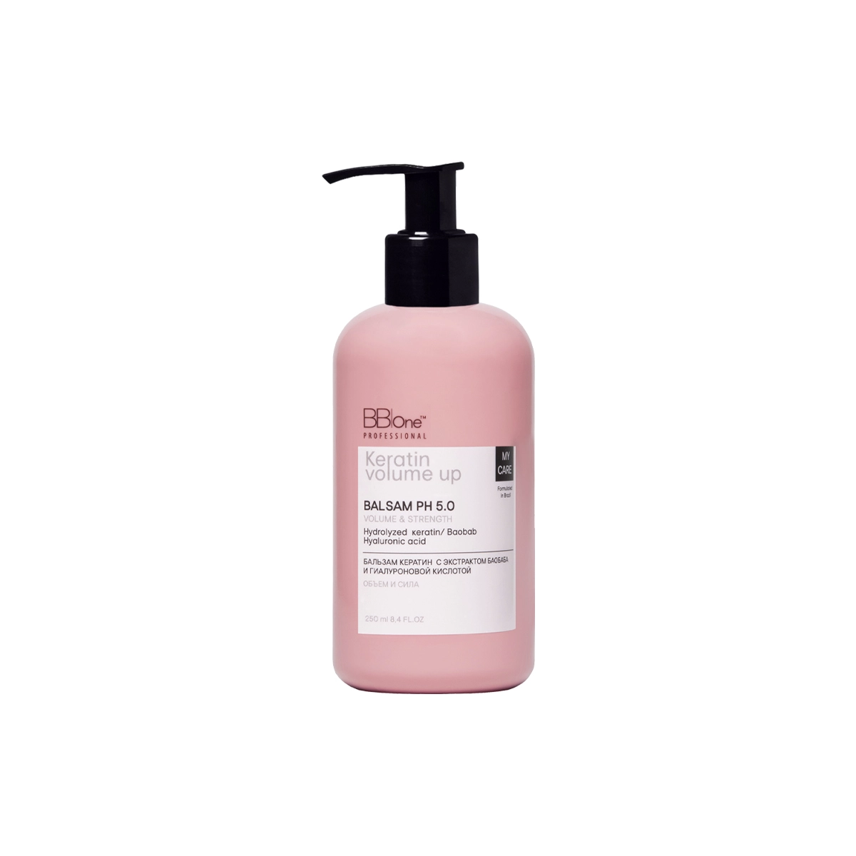 BB One Бальзам My Care Keratin Volume Up Balsam Volume & Strength, 250 мл