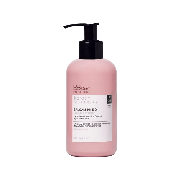 Купить Бальзам My Care Keratin Volume Up Balsam Volume & Strength, 250 мл BB One Бальзам My Care Keratin Volume Up Balsam Volume & Strength, 250 мл