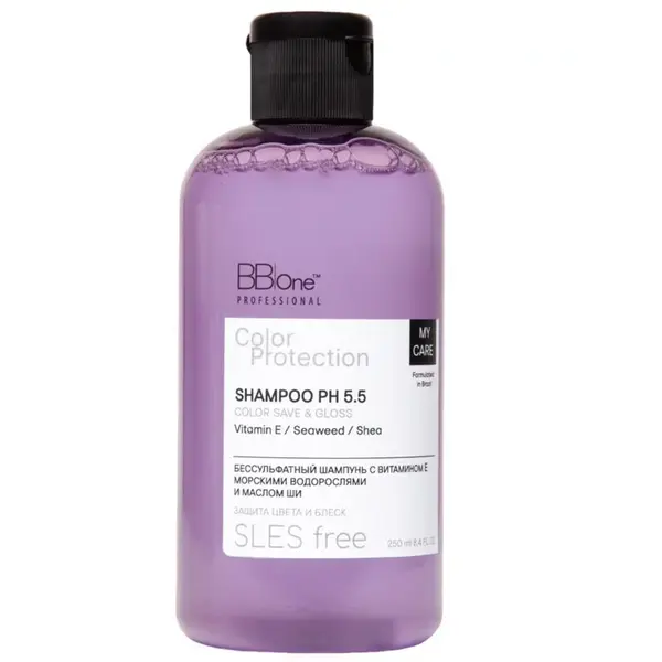Купить Шампунь My Care Сolor protection Shampoo Color Save & Gloss, 250 мл BB One Шампунь My Care Сolor protection Shampoo Color Save & Gloss, 250 мл