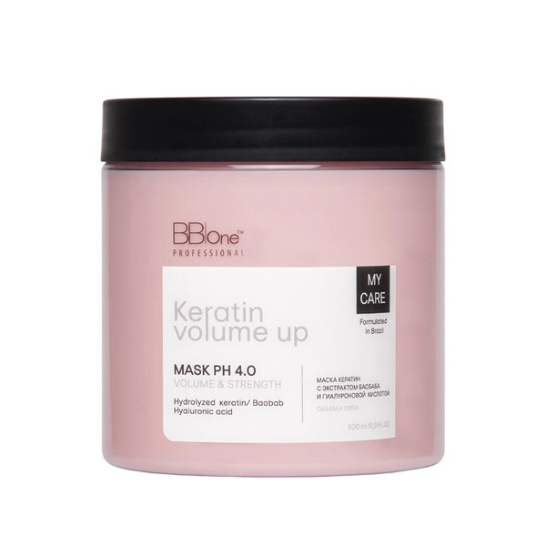 Купить Маска My Care Keratin Volume Up Mask Volume & Strength, 500 мл BB One Маска My Care Keratin Volume Up Mask Volume & Strength, 500 мл