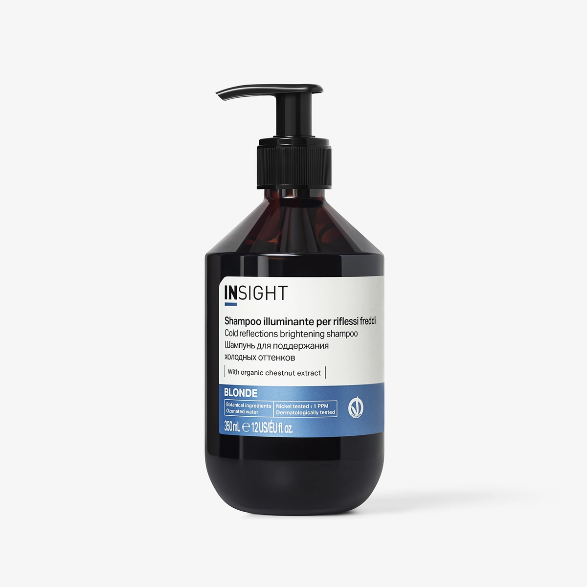 Insight Professional Шампунь для поддержания холодных оттенков BLONDE (стекло), 350 мл
