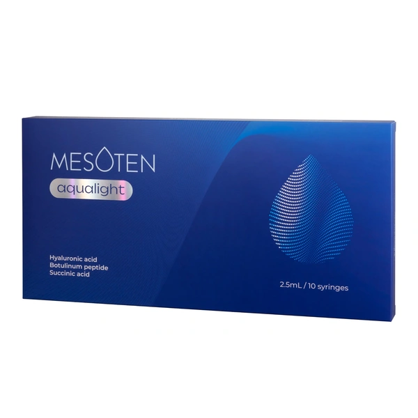 Купить МЕЗОТЕН АКВАЛАЙТ (Mesoten AQUALIGHT) - антивозрастное средство КОРОБКА, 10 х 2,5 мл AKRADEX МЕЗОТЕН АКВАЛАЙТ (Mesoten AQUALIGHT) - антивозрастное средство КОРОБКА, 10 х 2,5 мл
