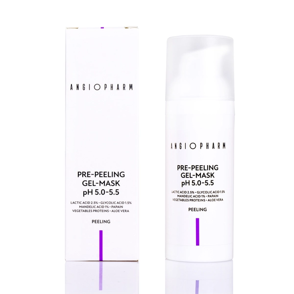 Купить Предпилинговая гель-маска Pre-peeling Gel Mask Ph 5.0-5.5, 50 мл ANGIOPHARM Предпилинговая гель-маска Pre-peeling Gel Mask Ph 5.0-5.5, 50 мл