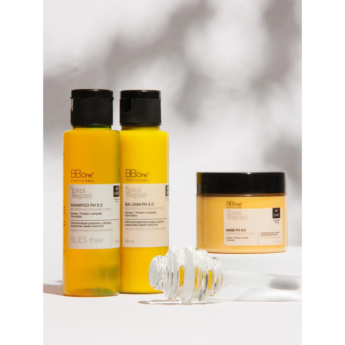 BB One Шампунь My Care Total Repair Shampoo Reconstruction & Recovery, 60 мл
