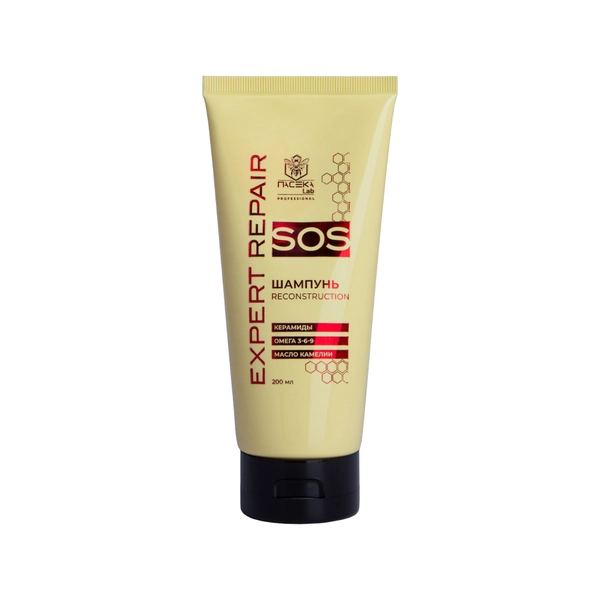 ПАСЕКА LAB Шампунь реконструктор SOS REPAIR EXPERT, 200 мл