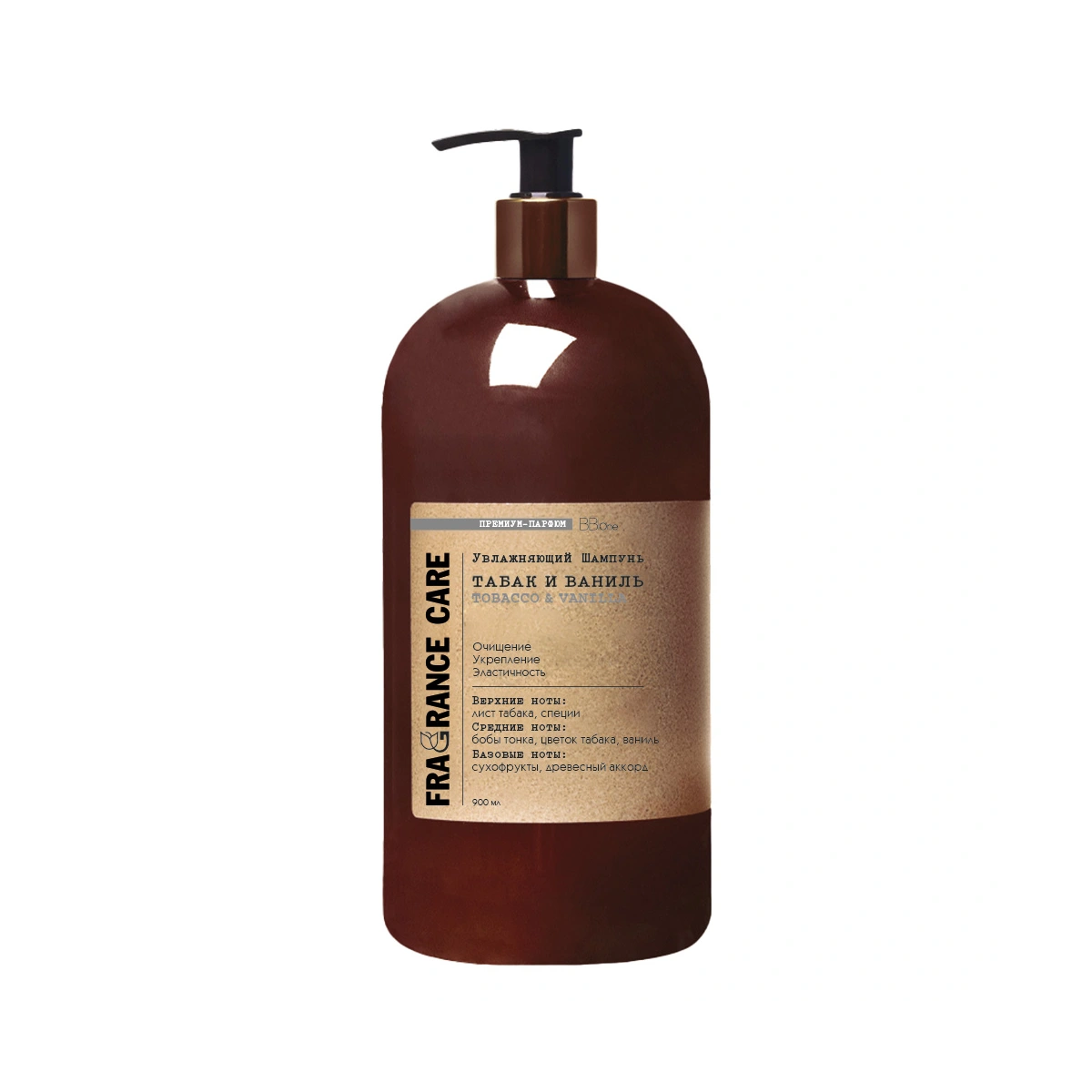 BB One Парфюмированный шампунь Fragrance care Repair shampoo Табак и Ваниль/Tobacco&vanilla, 900 мл