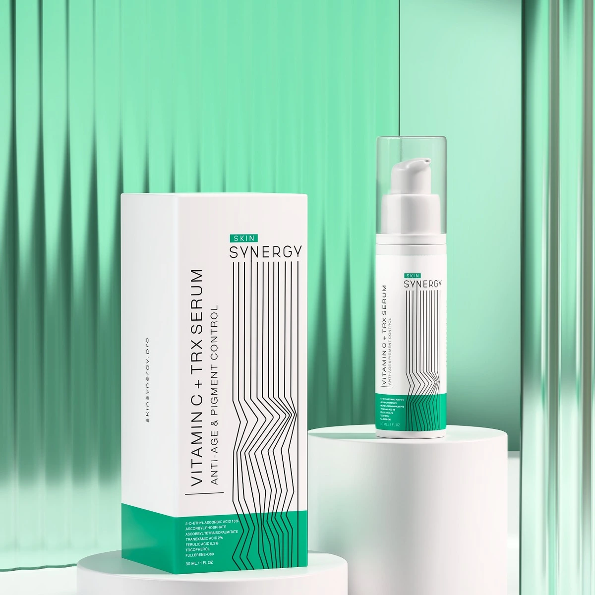 Skin Synergy Сыворотка с Витамином С и транексамовой кислотой VITAMIN C + TRX SERUM, 30 мл