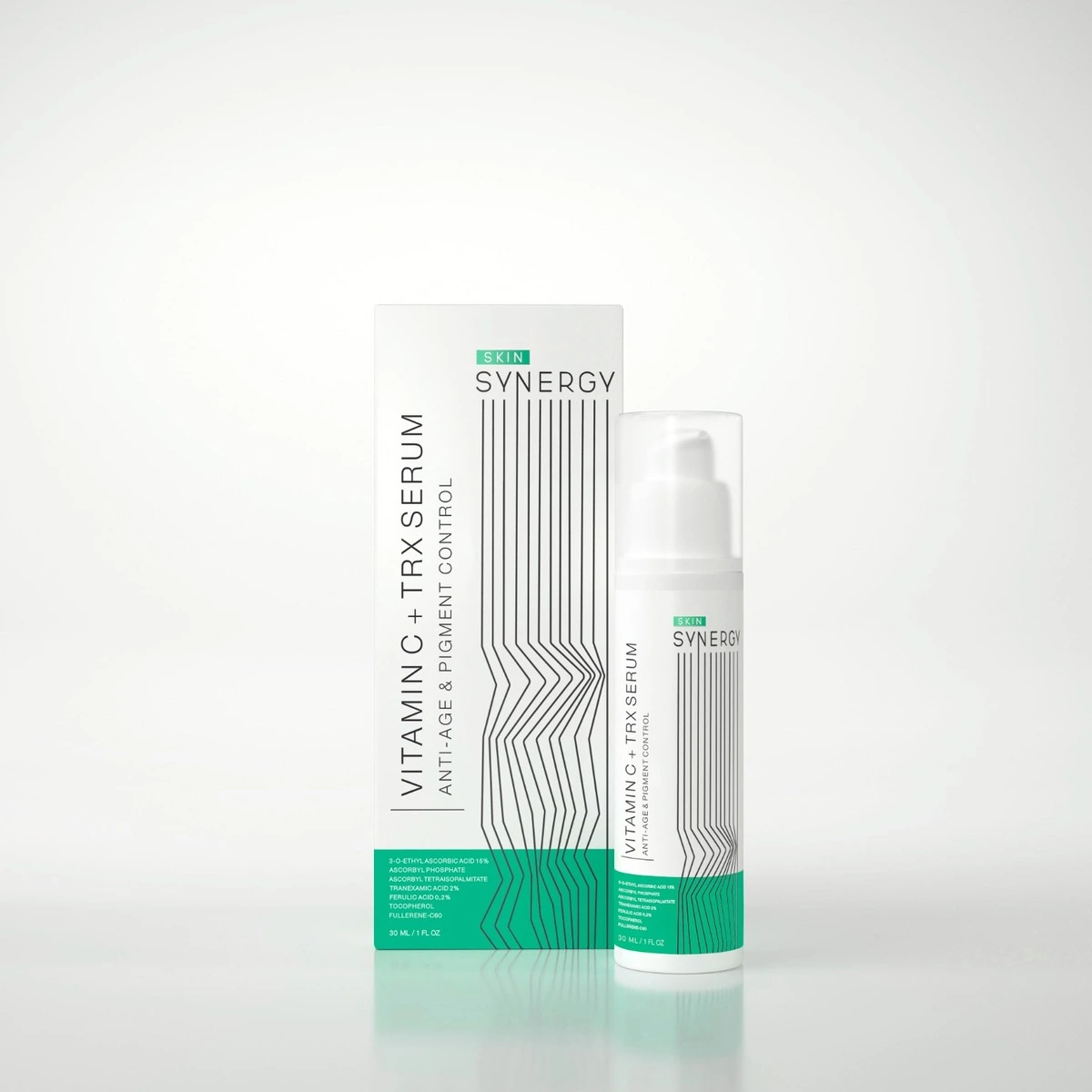 Skin Synergy Сыворотка с Витамином С и транексамовой кислотой VITAMIN C + TRX SERUM, 30 мл