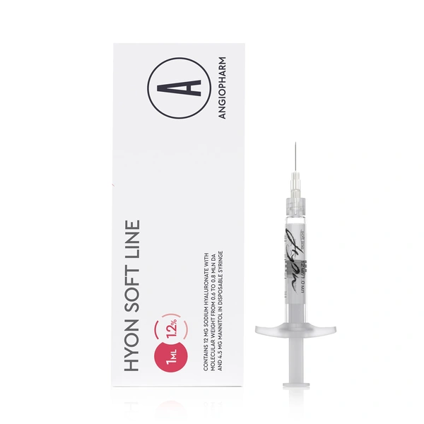 Купить Hyon Soft Line 1.2% (12 мг / 1 мл), шприц ANGIOPHARM Hyon Soft Line 1.2% (12 мг / 1 мл), шприц