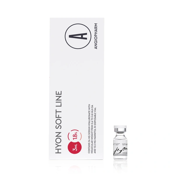 Купить Hyon Soft Line 1.8% (54 мг / 3 мл), флакон ANGIOPHARM Hyon Soft Line 1.8% (54 мг / 3 мл), флакон