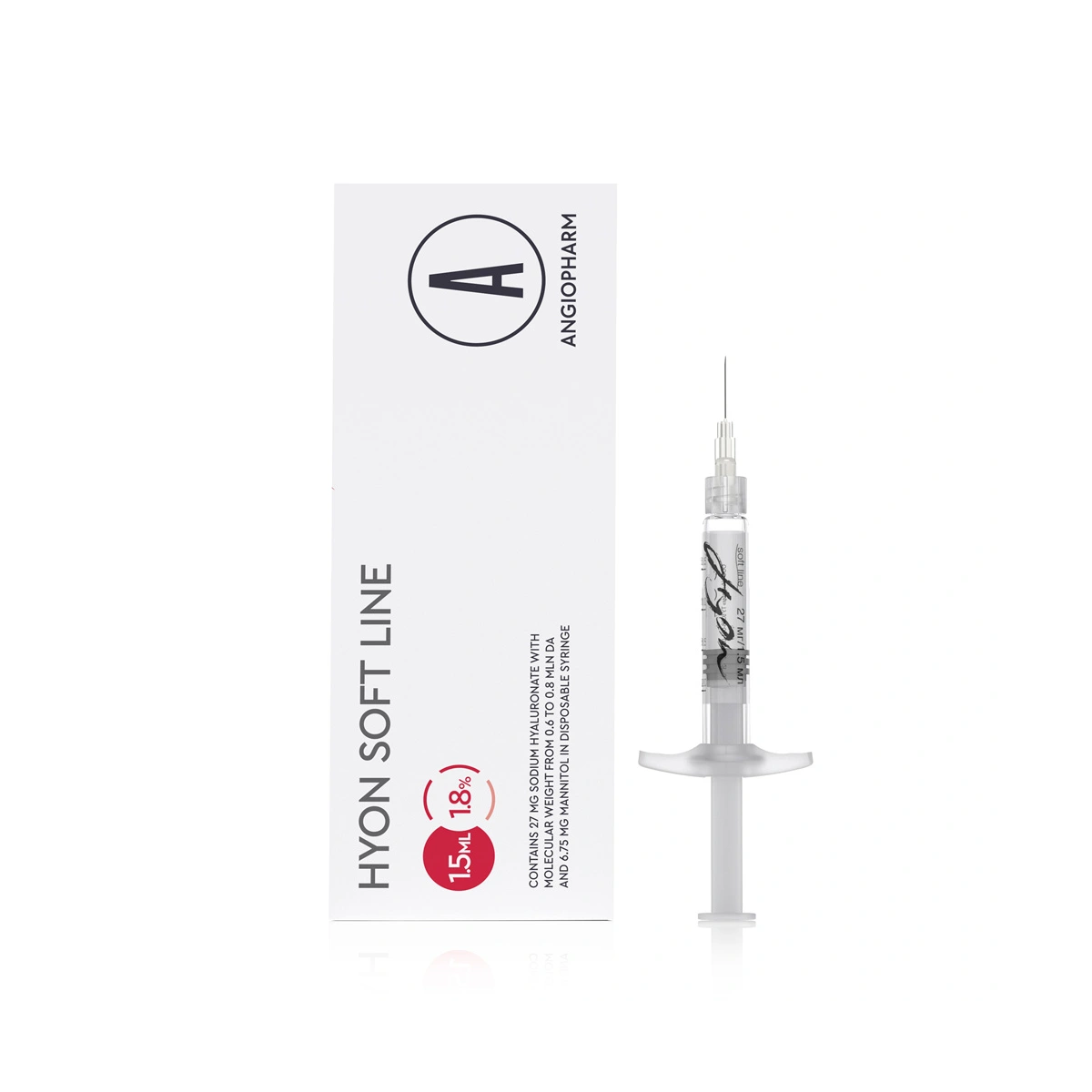 ANGIOPHARM Hyon Soft Line 1.8% (27 мг / 1.5 мл), шприц