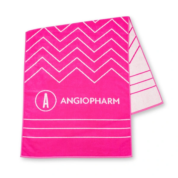 ANGIOPHARM Полотенце махровое пляжное 70*160, розовое