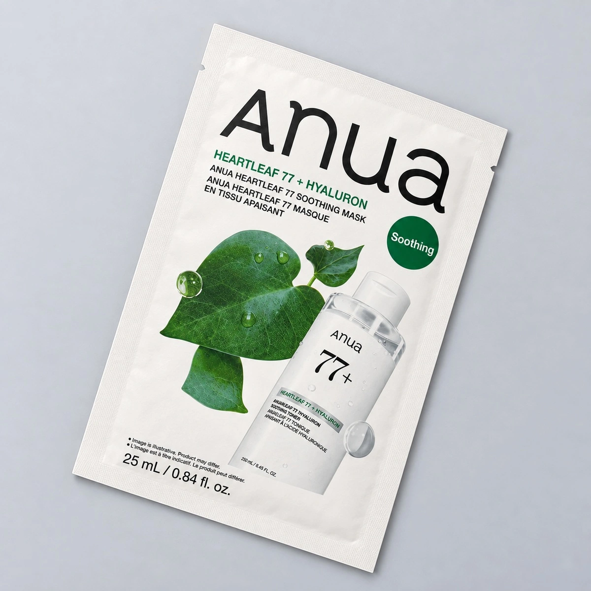 Купить Успокаивающая тканевая маска на основе хауттюйнии Anua Heartleaf 77% Soothing Mask, 25 мл ANUA Успокаивающая тканевая маска на основе хауттюйнии Anua Heartleaf 77% Soothing Mask, 25 мл