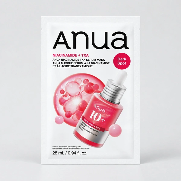 ANUA Осветляющая тканевая маска Anua Niacinamide TXA Serum Mask, 28 мл