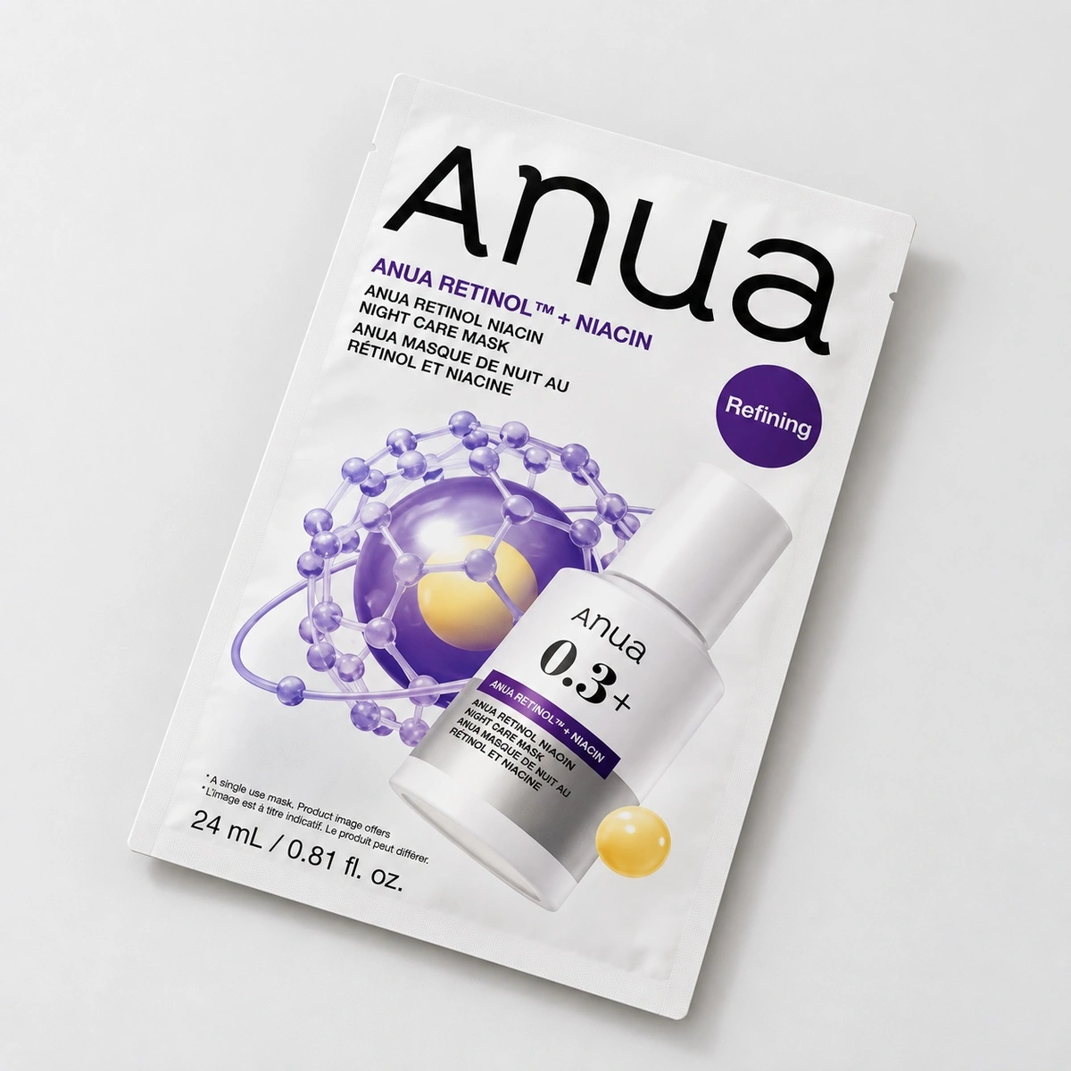 Купить Ночная тканевая маска для лица с ретинолом и ниацинамидом Anua RETINOL NIACIN Night Care Mask, 24 мл ANUA Ночная тканевая маска для лица с ретинолом и ниацинамидом Anua RETINOL NIACIN Night Care Mask, 24 мл